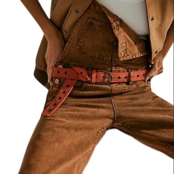 NWOT Free People Avril Grommet Cotton Hip Belt